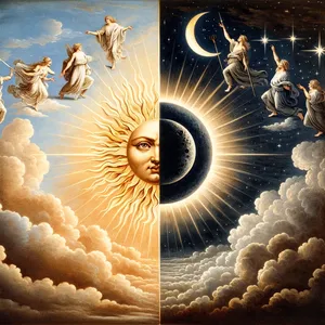 18. kad jie valdytų dieną ir naktį, ir kad jie atskirtų šviesą nuo tamsos. Ir pamatė Dievas, kad tai yra gera.