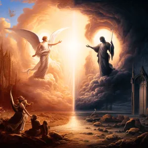 4. Ir pamatė Dievas, kad šviesa yra gera, ir Dievas atskyrė šviesą nuo tamsos.