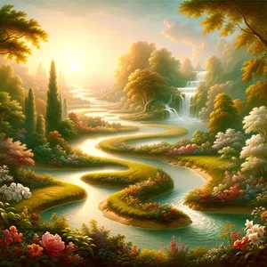 10. Upė ištekėjo iš Edeno, kad drėkintų sodą; ir iš ten ji pasidalino į keturis pagrindinius upelius.