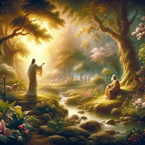 16. Viešpats Dievas įsakė žmogui, sakydamas: Iš visų sodo medžių tu gali laisvai valgyti;