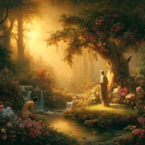 17. bet iš žinojimo apie gerą ir blogą medžio nevalgysi, nes tą dieną, kai valgysi iš jo, tu tikrai mirsi.