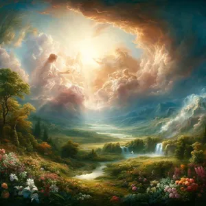 4. Tai yra dangų ir žemės istorija, kai jie buvo sukurti, tą dieną, kai Viešpats Dievas padarė žemę ir dangų,