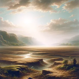 5. ir kai vis dar nebuvo jokio lauko krūmo žemėje, ir kai dar neišdygo jokia lauko žolė, nes Viešpats Dievas dar nebuvo užliedęs lietaus ant žemės, ir nebuvo žmogaus, kad apdirbtų žemę.