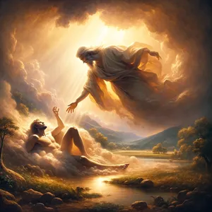 7. Viešpats Dievas suformavo žmogų iš žemės dulkių ir įkvėpė į jo nosis gyvybės kvapą; ir žmogus tapo gyva siela.