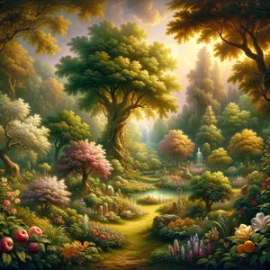 9. Viešpats Dievas išaugino iš žemės visus medžius, malonius akiai ir tinkamus maistui; taip pat gyvenimo medį sodo viduryje ir žinojimo apie gerą ir blogą medį.