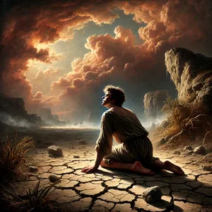 14. Tu išvarai mane šiandien iš šios žemės, ir aš turėsiu slėptis nuo tavo veido; būsiu klajūnas ir bėglys žemėje, ir kas tik mane sutiks, užmuš mane“.