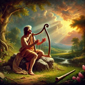 21. Jo brolio vardas buvo Jubalas: jis buvo visų, kurie groja lyra ir fleita, tėvas.