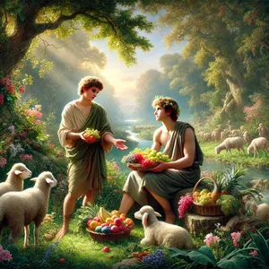 3. Po kiek laiko Kainas atnešė Viešpačiui auką iš savo lauko vaisių.