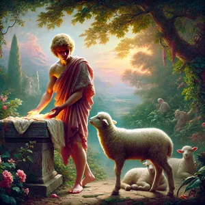 4. Abelis taip pat atnešė auką iš savo kaimenės pirmagimių ir jų taukų. Viešpats maloniai pažiūrėjo į Abelį ir jo auką,