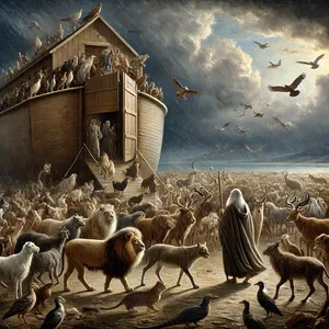 20. Iš paukščių pagal jų rūšį, iš galvijų pagal jų rūšį, iš visų roplių ant žemės pagal jų rūšį po du jie ateis pas tave, kad išliktų gyvi.