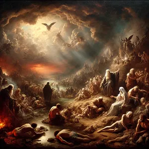 5. Viešpats matė, kad žmonių nedorybė didelė žemėje ir kad visos jų širdies mintys buvo vien tik piktos visą laiką.