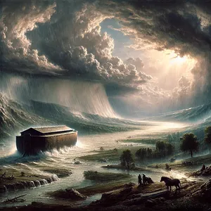 10. Po septynių dienų žemę užliejo tvano vandenys.