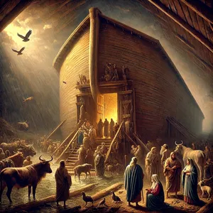 5. Nojus padarė viską, ką Viešpats jam įsakė.