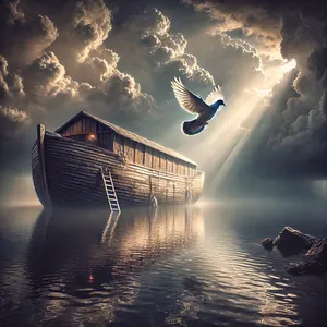 10. Jis laukė dar septynias dienas ir vėl išleido balandį iš laivo.