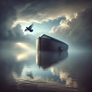 12. Jis laukė dar septynias dienas ir išleido balandį, bet tas daugiau nebegrįžo.