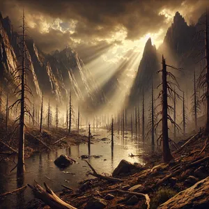 5. Vandenys toliau slūgo iki dešimto mėnesio; dešimto mėnesio pirmą dieną pasirodė kalnų viršūnės.